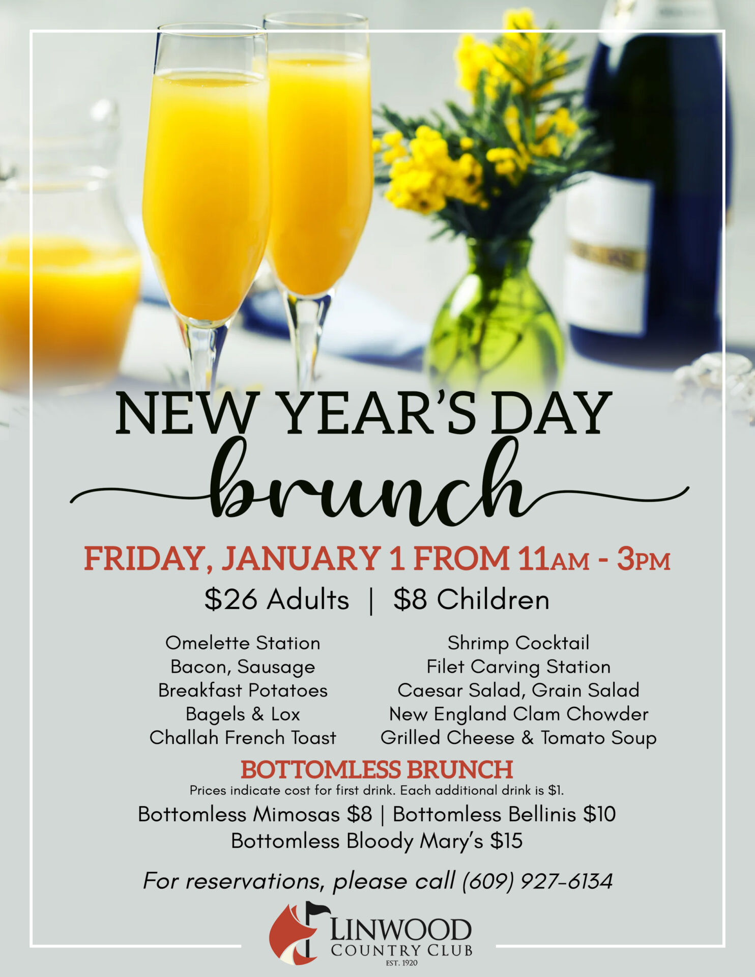 New Year's Day Brunch Linwood Country Club